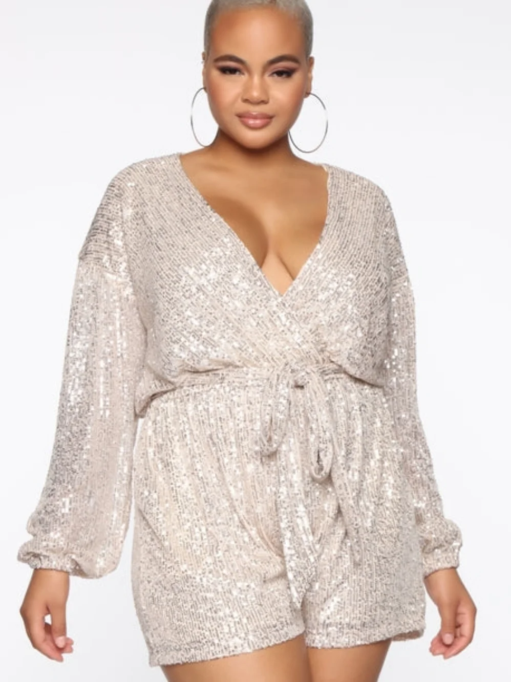 NWT Fashion Nova Diva Sequin Romper
